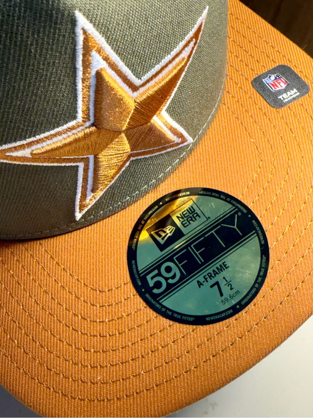 RARE New Era 59Fifty A-Frame Dallas Cowboys Fitted 7 1/2 Cap NWT